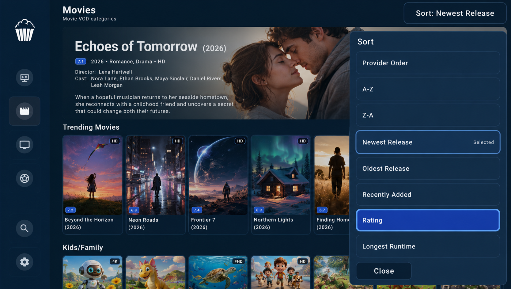 Nerdy Popcorn movies screen
